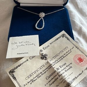 Vintage JBK crystal pendant Necklace NIB